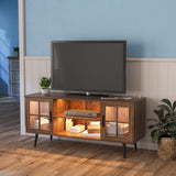 TV Cabinet with USB Charging Wireless Charging 3 Color LED Lights Living Room TV Cabinet