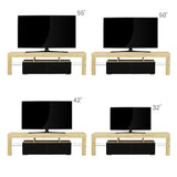 TV Stand with LED RGB Lights, Flat Screen TV Cabinet, Gaming Consoles - in Lounge Room
