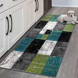 Kitchen Carpet Geometric Patterns Printed Floor Mats Area Rugs Anti-Slip