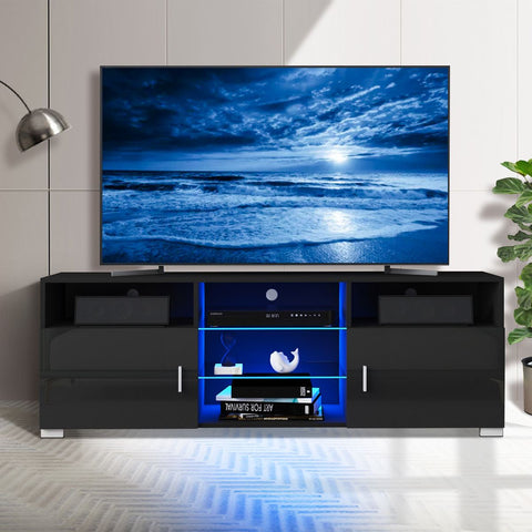 LED TV Stand Cabinet Living Room Furniture Fit for up to 65inch TV Screens High-Capacity