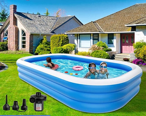 Inflatable Swimming Pool Adults Kids Pools Bathing Tub Summer Outdoor Indoor