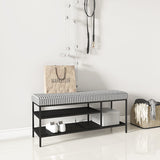 Houndstooth shoe stool home door entry door can sit in the shoe cabinet long strip