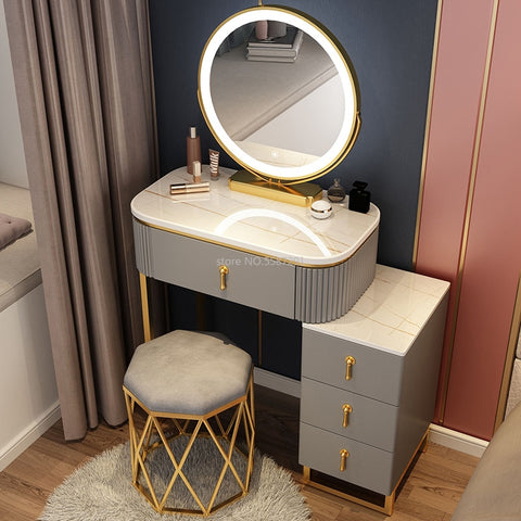 A Set Makeup Dressing Table With Mirror Dressers Furniture Bedroom