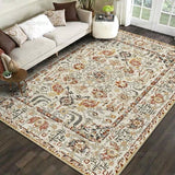 Retro Ethnic Style Carpets for Living Room Dining Room Bedroom Decor Rug Non-slip Washable