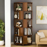 Corner BookShelves Living Room Storage Simple Triangle Cabinet Indoor Bookcase