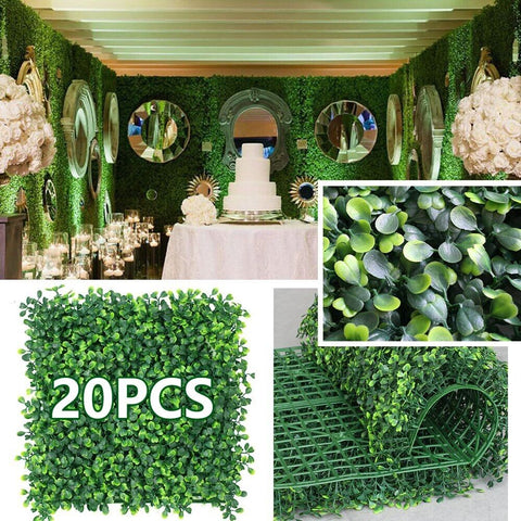 Artificial Plants Grass Wall Backdrop Flowers wedding Boxwood Hedge Panels Fence