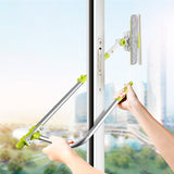 Window Squeegee Microfiber Extendable Window Scrubber Washer Cleaner Tools