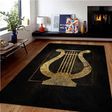 Music Carpet Practicing Room Rug Soft Area Rug Large Musical instrument Carpet