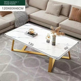 Living Room Modern Coffee Tables Small Marble Metal Narrow Dining Table Set