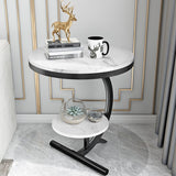 Light Luxury New Style Marble Tea Table Living Room Sofa Edge Sintered Stone