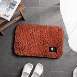 High-hair bathroom toilet door absorbent floor mat carpet bedroom non-slip