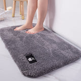 High-hair bathroom toilet door absorbent floor mat carpet bedroom non-slip