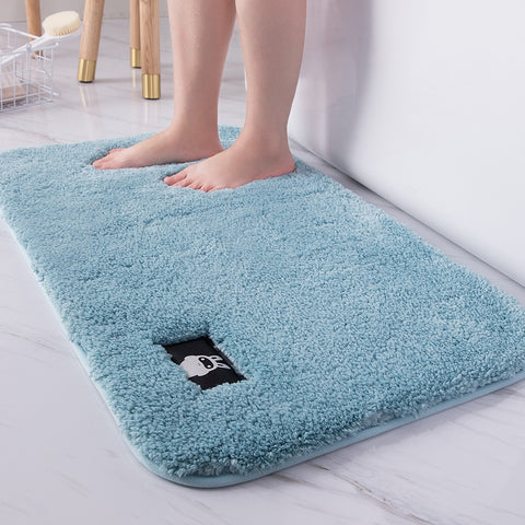 High-hair bathroom toilet door absorbent floor mat carpet bedroom non-slip