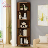 Corner BookShelves Living Room Storage Simple Triangle Cabinet Indoor Bookcase