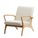 Reading Chair Wooden Chairs for Bedroom Nordic Armchair Easy Assembly