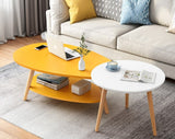 Coffee Table Set Decoration Living Room Oval Coffee Tables Modern Minimalist