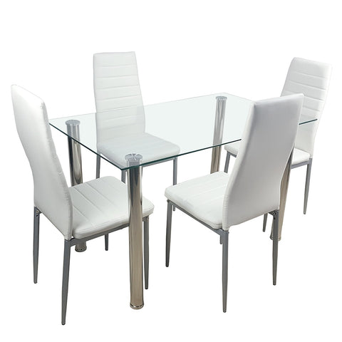 Dining Table Set[90 x 60 x 82] cm [35 x 23.6 x 32.2]inch Marble Face High Dining Table