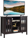 TV Stand, Tall Entertainment Center for TVs up to 50 Inch, Media Console w/ 2 Storage