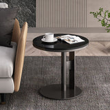 Light Luxury Slate Round Table Creative Bedside Table Leisure Balcony Marble coffee.