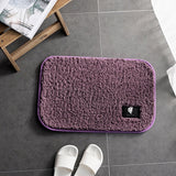 High-hair bathroom toilet door absorbent floor mat carpet bedroom non-slip