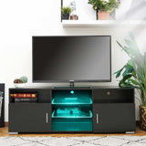 LED TV Stand Cabinet Living Room Furniture Fit for up to 65inch TV Screens High-Capacity