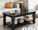 Modern Coffee Table Italy Luxury Wood Frame Square Small Space Storage Coffee Table