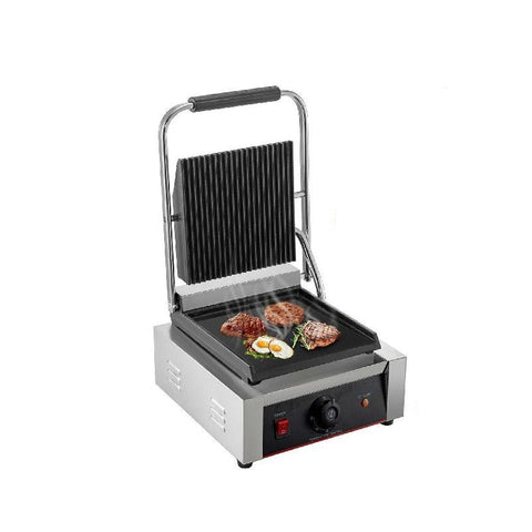 Electric Contact Grill Griddle Commercial Panini Press Grill Non-Stick for Outdoor