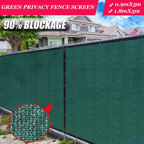 Green Fence Privacy Screen Windscreen, Heavy Duty Backyard Privacy Fence