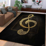 Music Carpet Practicing Room Rug Soft Area Rug Large Musical instrument Carpet