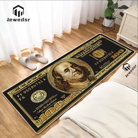 Hallway Entrance Doormat Dollar Money Pattern Living Room Floor Rugs