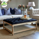 American-style Solid Wood Coffee Table Living Room Upholstered Sofa Side Coffee Table