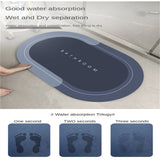 Bathroom Diatom Mud Stone Pattern Anti-Slip Carpet Household Bathtub Shower