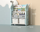 Large Capacity Children's Room Rack Multi-layer Storage Shelves Drawer Design Book Cabinet