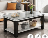 Modern Coffee Table Italy Luxury Wood Frame Square Small Space Storage Coffee Table