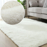 Living Room Carpet Nordic Fluffy Soft Large Size Rugs Bright Color