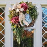 Artificial wreath garden farmhouse front door home living room party wall hanging