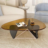 Transparent Glass Center Coffee Tables Living Room Small Tea Table