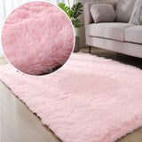 Living Room Carpet Nordic Fluffy Soft Large Size Rugs Bright Color