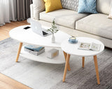 Coffee Table Set Decoration Living Room Oval Coffee Tables Modern Minimalist