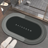 Bathroom Diatom Mud Stone Pattern Anti-Slip Carpet Household Bathtub Shower