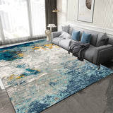 Geometric Carpet For Living Room Anti-slip Pattern Print Indoor Area  Home Floor Mat Velvet