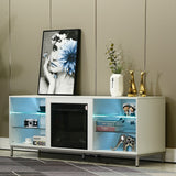 LED TV Stand for TVs up to 70in Modern Entertainment Center Storage TV Cabinet