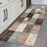 Kitchen Carpet Geometric Patterns Printed Floor Mats Area Rugs Anti-Slip