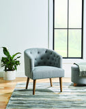 Barrel Accent Chair, Vanilla Dream Beige, Velvet Upholstery