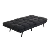 Mainstays Memory Foam Futon Black Multifunctional Convertible Folding Bed Sofa