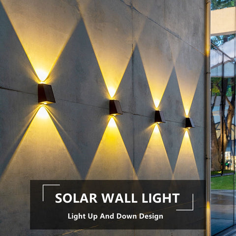 LED Outdoor Solar Wall Light Garden Villa Courtyard Porch Landscape Decorative Lamp