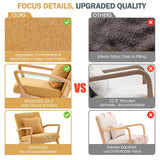 Reading Chair Wooden Chairs for Bedroom Nordic Armchair Easy Assembly