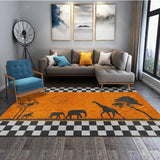 Living Room Carpet Non-slip Large Area Rug Nordic Abstract Carpet Rugs