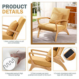 Reading Chair Wooden Chairs for Bedroom Nordic Armchair Easy Assembly