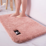 High-hair bathroom toilet door absorbent floor mat carpet bedroom non-slip